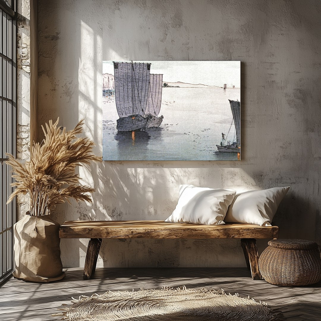 Experience the calm and majesty of a serene coastal voyage with this exquisite wall art piece. The for Veranda
