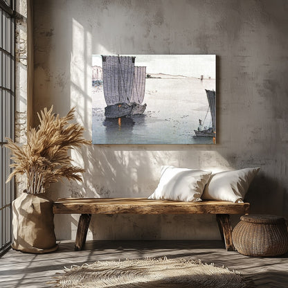 Experience the calm and majesty of a serene coastal voyage with this exquisite wall art piece. The for Veranda