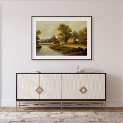 Immerse yourself in the serene beauty of this countryside escape, where a charming cottage and lush for Foyer