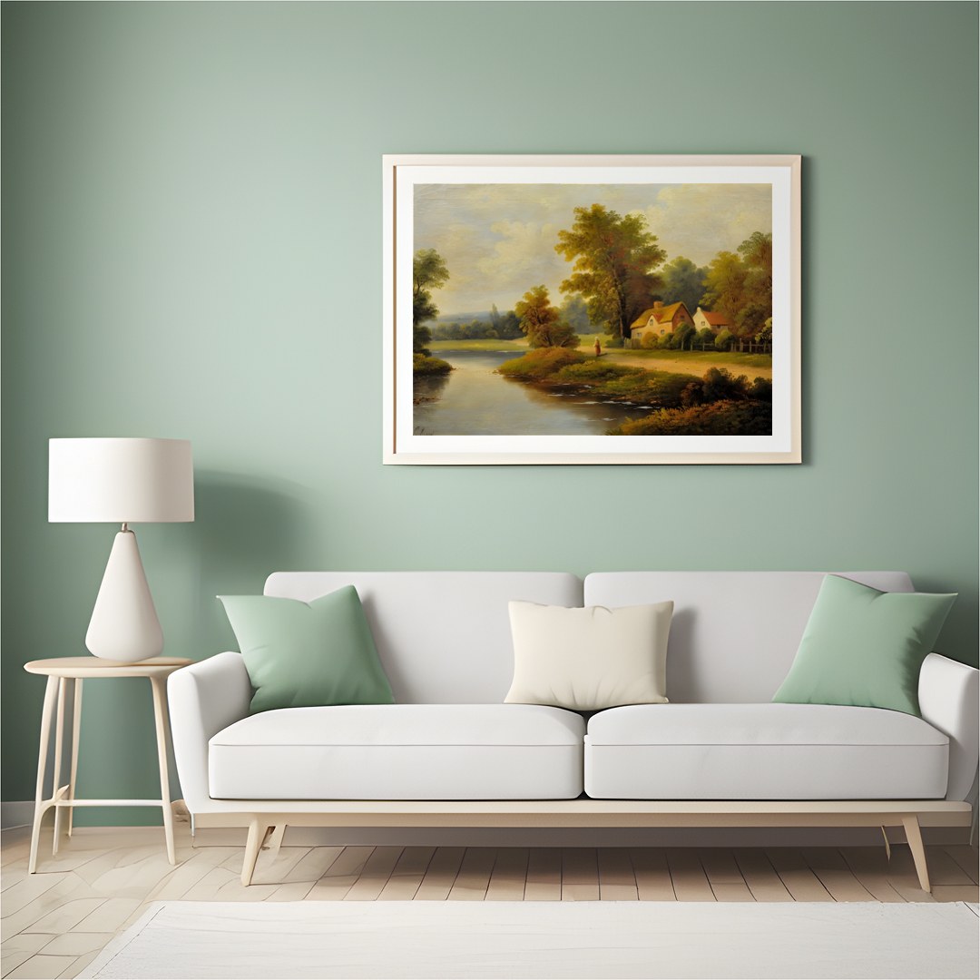 Immerse yourself in the serene beauty of this countryside escape, where a charming cottage and lush for Hall