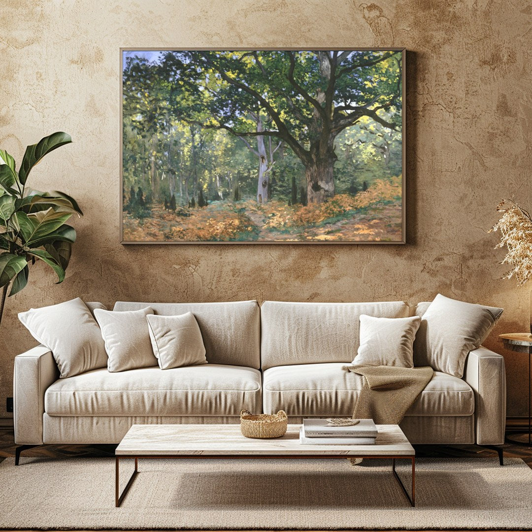 Immerse yourself in the serene beauty of nature with this enchanting woodland scene. The play of for Family Room
