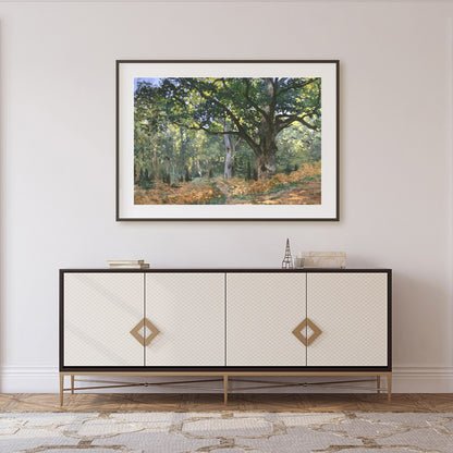 Immerse yourself in the serene beauty of nature with this enchanting woodland scene. The play of for Foyer