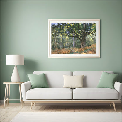 Immerse yourself in the serene beauty of nature with this enchanting woodland scene. The play of for Hall