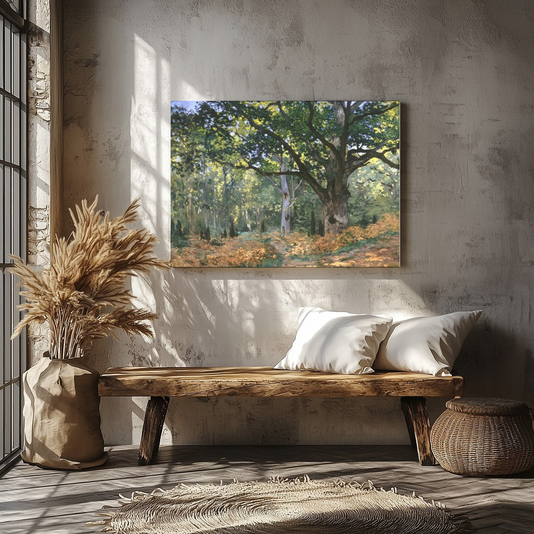 Immerse yourself in the serene beauty of nature with this enchanting woodland scene. The play of for Veranda