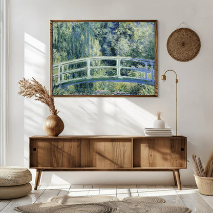 Immerse yourself in the serenity of nature with this exquisite artwork depicting a lush garden for Sitting Area