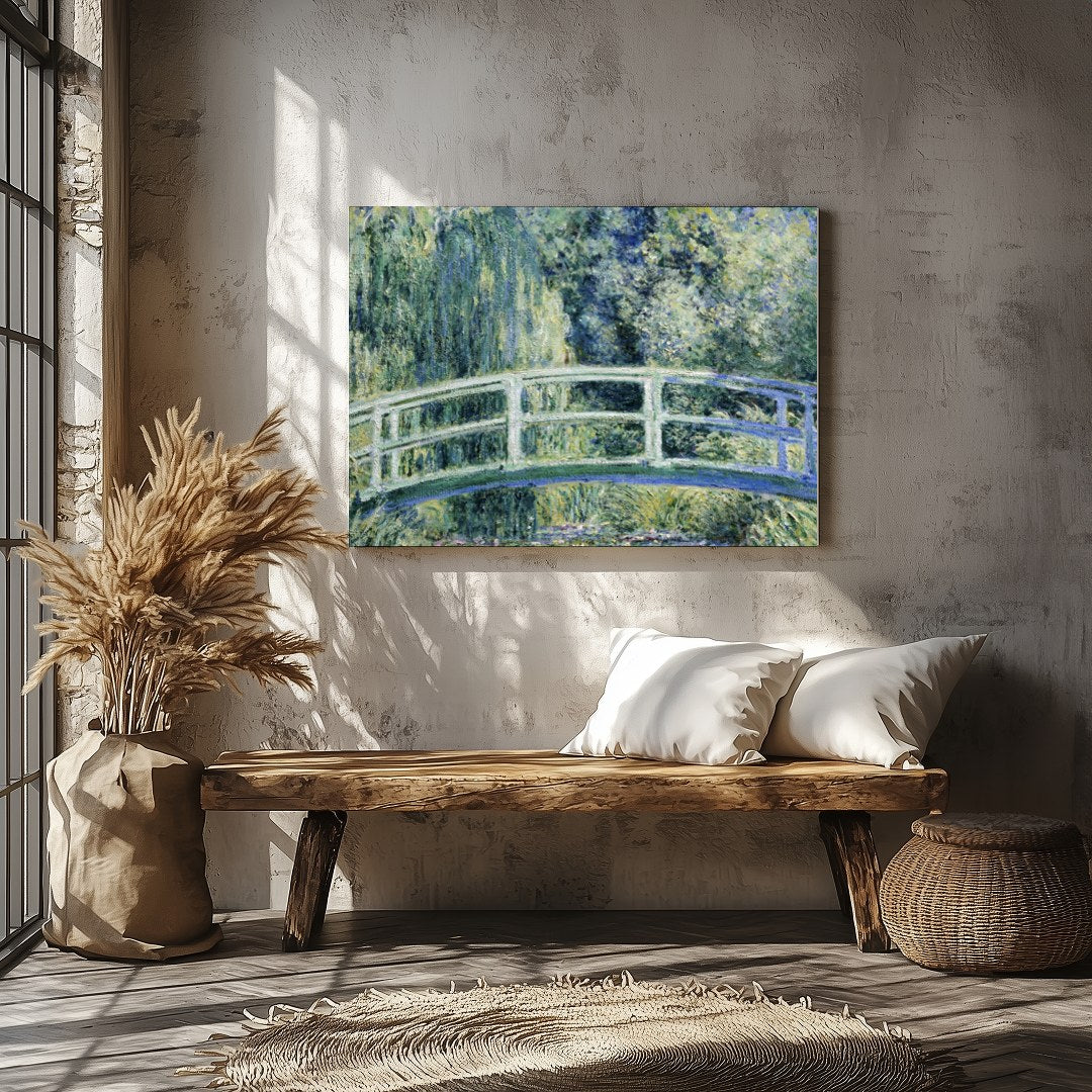 Immerse yourself in the serenity of nature with this exquisite artwork depicting a lush garden for Veranda