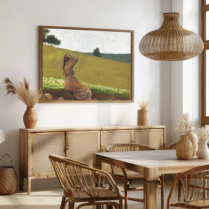 Experience the serene beauty of the countryside with this calm and reflective artwork. A solitary for Dining