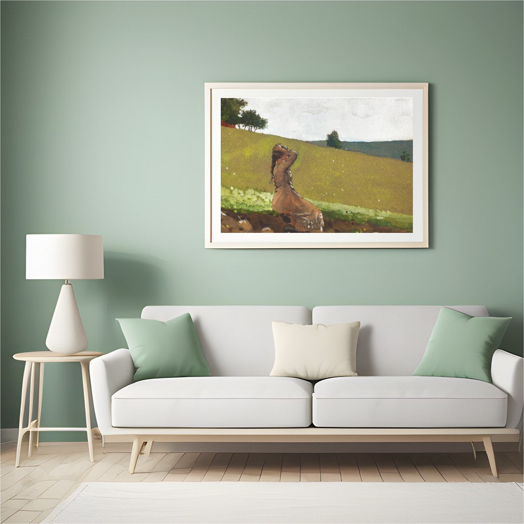 Experience the serene beauty of the countryside with this calm and reflective artwork. A solitary for Hall
