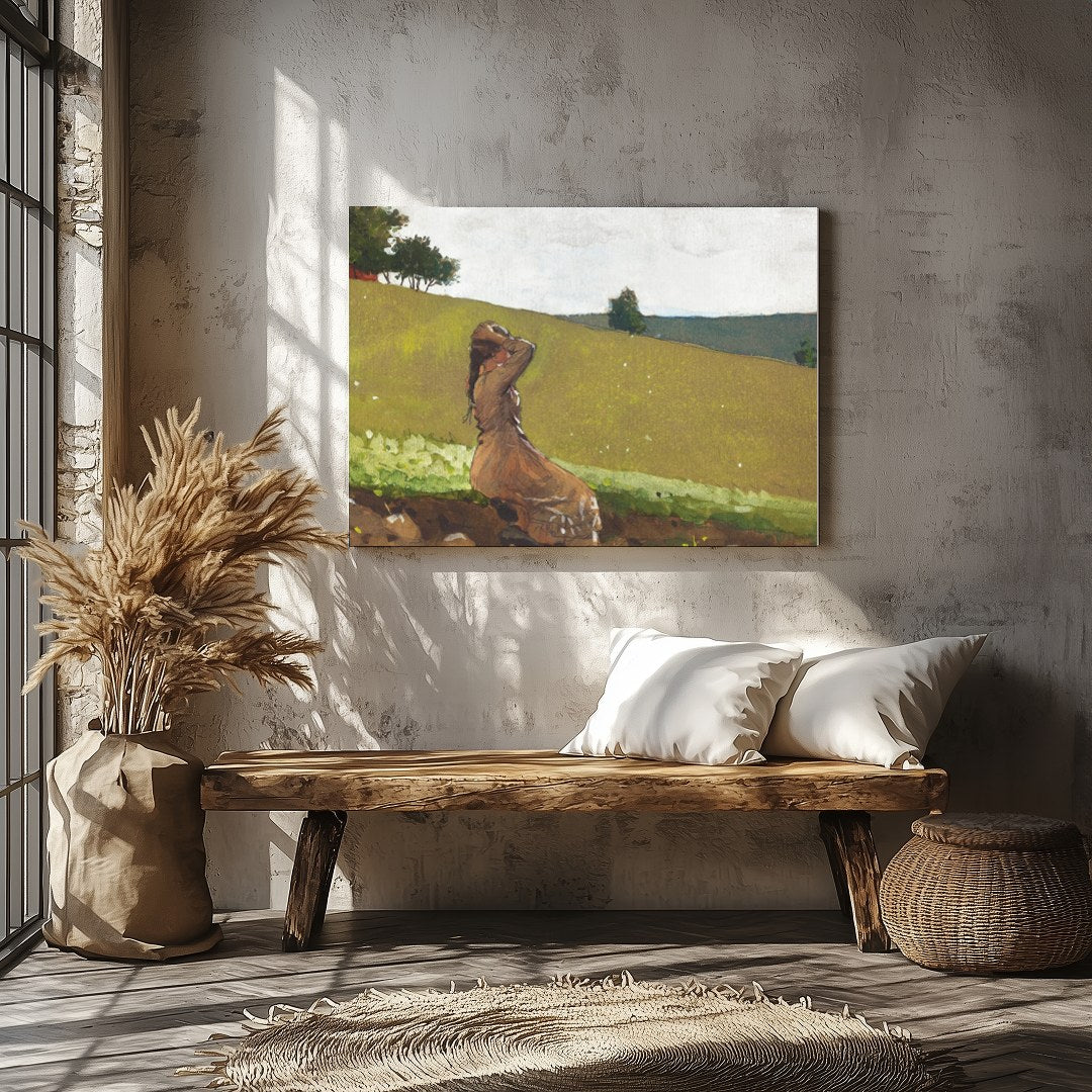 Experience the serene beauty of the countryside with this calm and reflective artwork. A solitary for Veranda