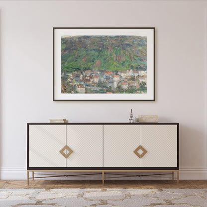 Immerse yourself in the serene beauty of this impressionistic landscape. Capturing the essence of a for Foyer