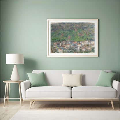 Immerse yourself in the serene beauty of this impressionistic landscape. Capturing the essence of a for Hall