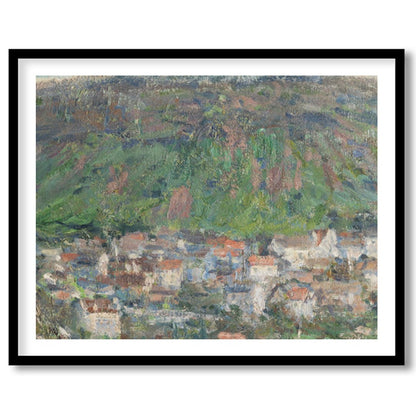 Immerse yourself in the serene beauty of this impressionistic landscape. Capturing the essence of a for lovely-house