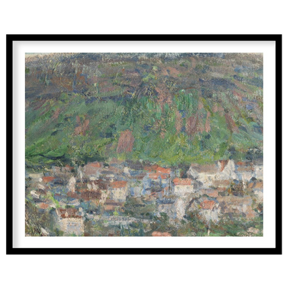 Immerse yourself in the serene beauty of this impressionistic landscape. Capturing the essence of a for lovely-house