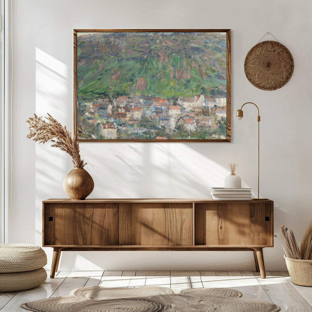 Immerse yourself in the serene beauty of this impressionistic landscape. Capturing the essence of a for Sitting Area