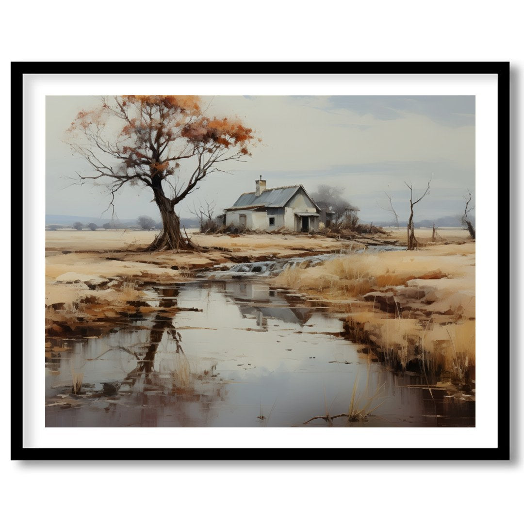 Immerse yourself in the serene elegance of rural landscapes with 'Tranquil Homestead by the for home