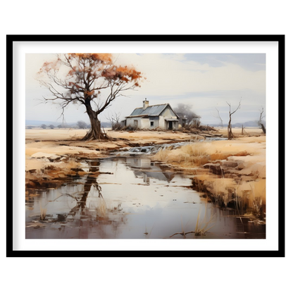 Immerse yourself in the serene elegance of rural landscapes with 'Tranquil Homestead by the for home