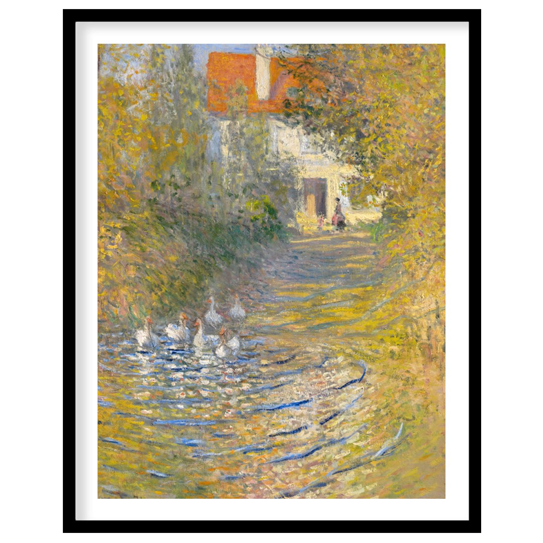 This stunning impressionist masterpiece captures the serene beauty of a sunlit garden path, leading for nook