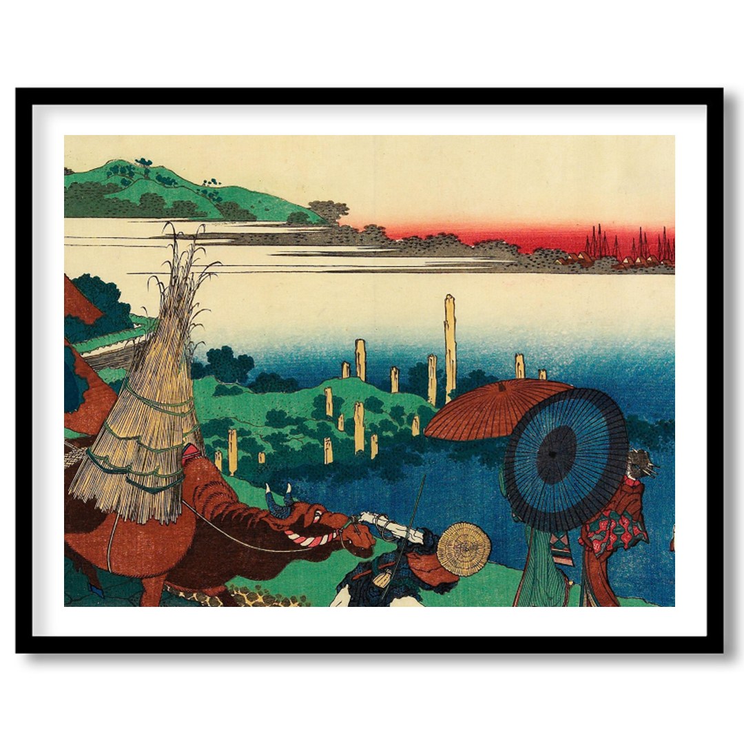 Immerse yourself in the serene beauty of this traditional Japanese countryside artwork. With its for area