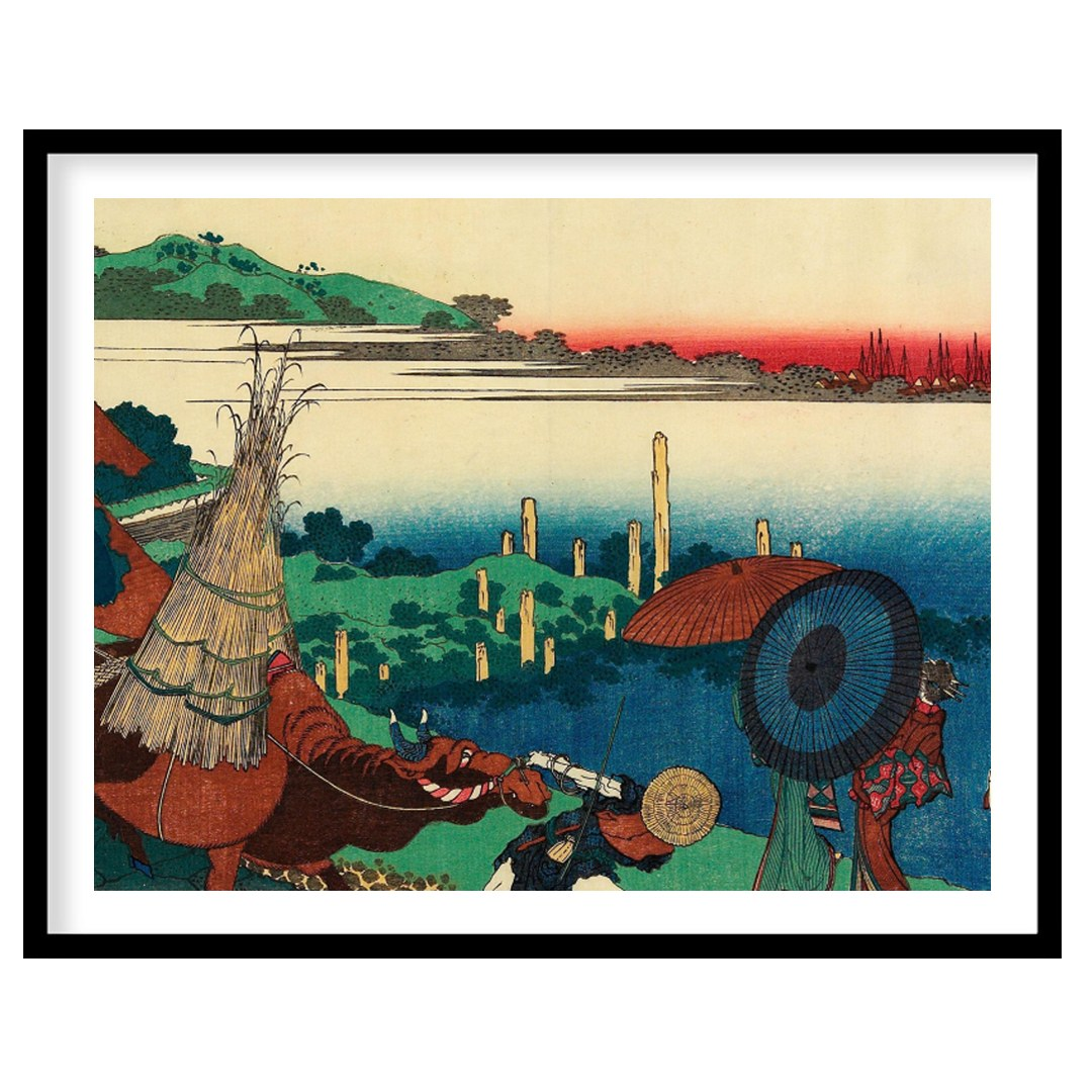 Immerse yourself in the serene beauty of this traditional Japanese countryside artwork. With its for area