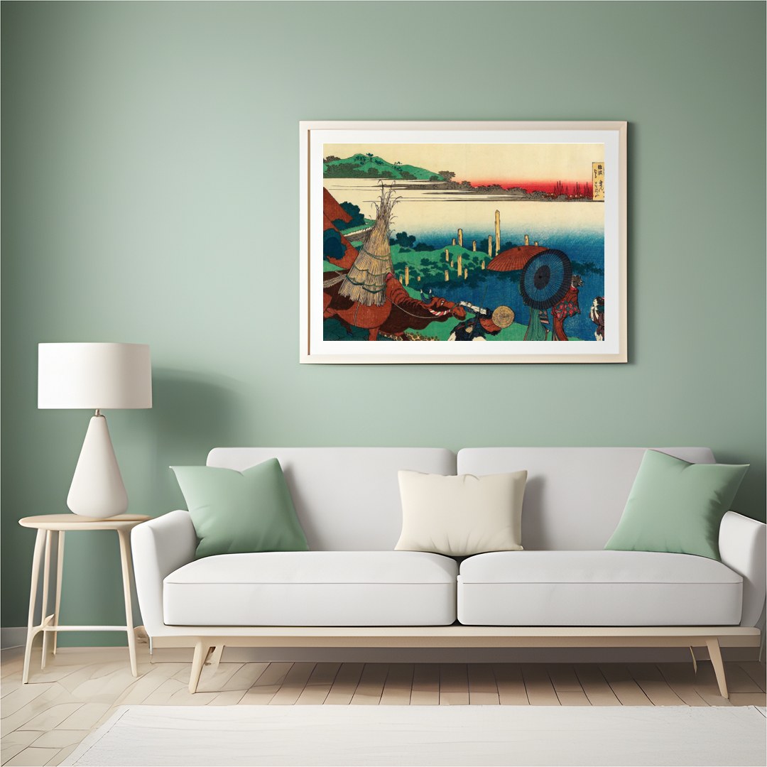 Immerse yourself in the serene beauty of this traditional Japanese countryside artwork. With its for Hall