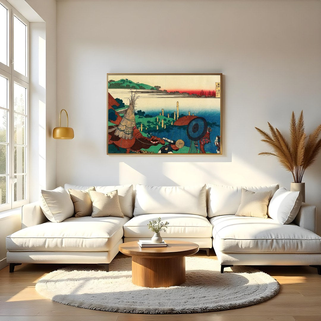 Immerse yourself in the serene beauty of this traditional Japanese countryside artwork. With its for Living Room