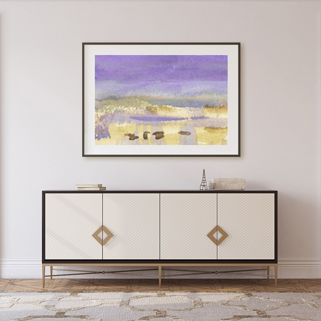 Experience the serene beauty of nature with this exquisite watercolor piece, showcasing dreamy for Foyer