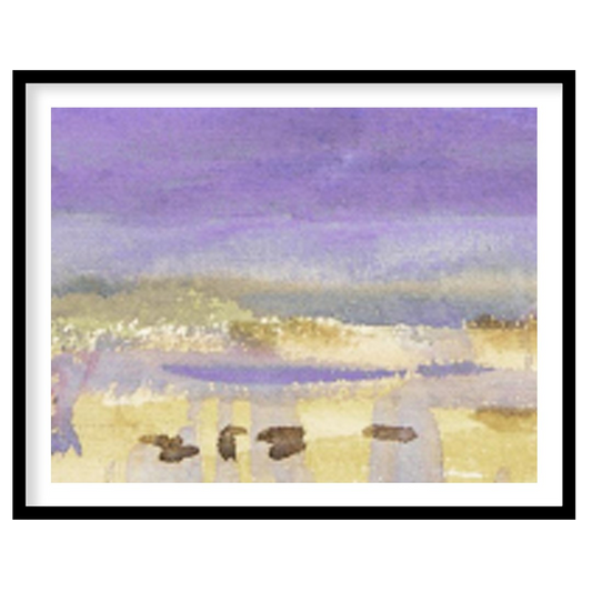 Experience the serene beauty of nature with this exquisite watercolor piece, showcasing dreamy for haven
