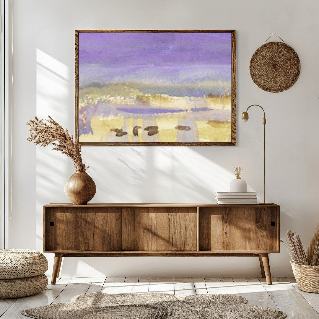 Experience the serene beauty of nature with this exquisite watercolor piece, showcasing dreamy for Sitting Area