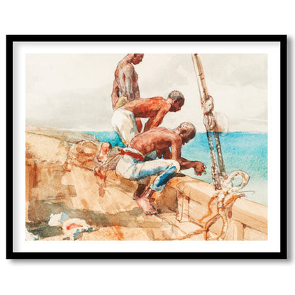 Immerse yourself in the serene beauty of this nautical masterpiece, capturing a moment of maritime for home