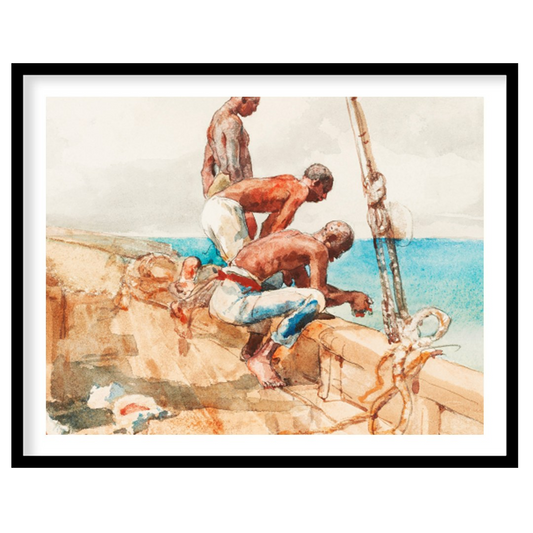 Immerse yourself in the serene beauty of this nautical masterpiece, capturing a moment of maritime for home