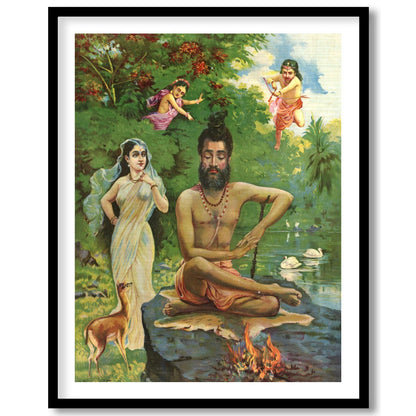 Immerse yourself in the serene beauty of this enchanting artwork, featuring a sage in meditation by for lovely-house