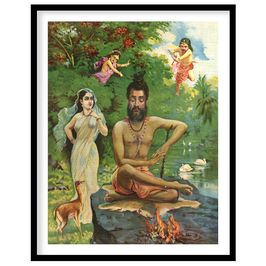 Immerse yourself in the serene beauty of this enchanting artwork, featuring a sage in meditation by for lovely-house