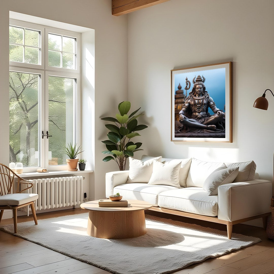 Immerse your space in the serene elegance of this mystical sculpture artwork. With intricate for Living Room