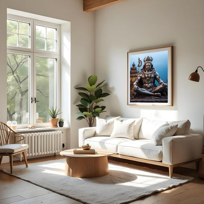 Immerse your space in the serene elegance of this mystical sculpture artwork. With intricate for Living Room