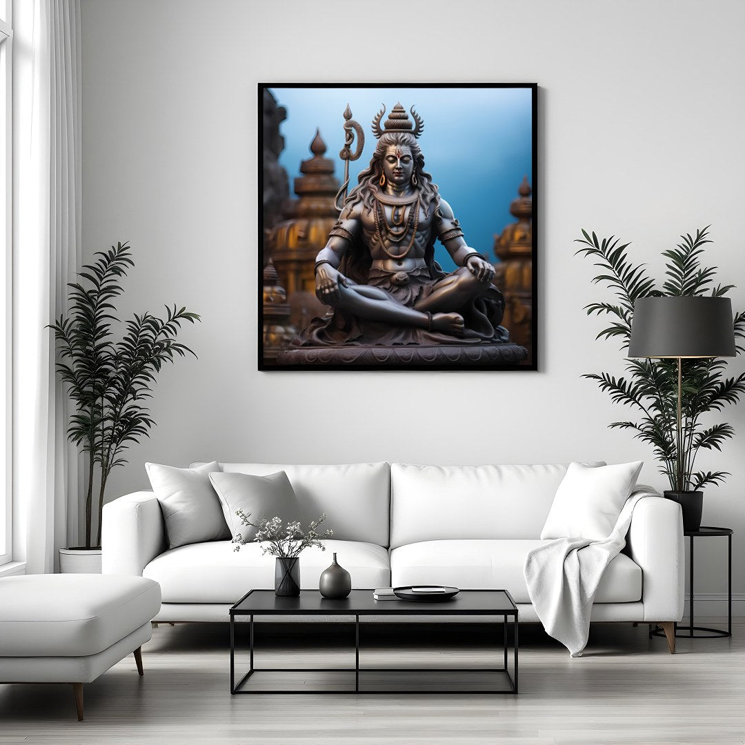 Immerse your space in the serene elegance of this mystical sculpture artwork. With intricate for Sitting Area