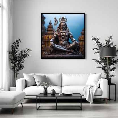 Immerse your space in the serene elegance of this mystical sculpture artwork. With intricate for Sitting Area