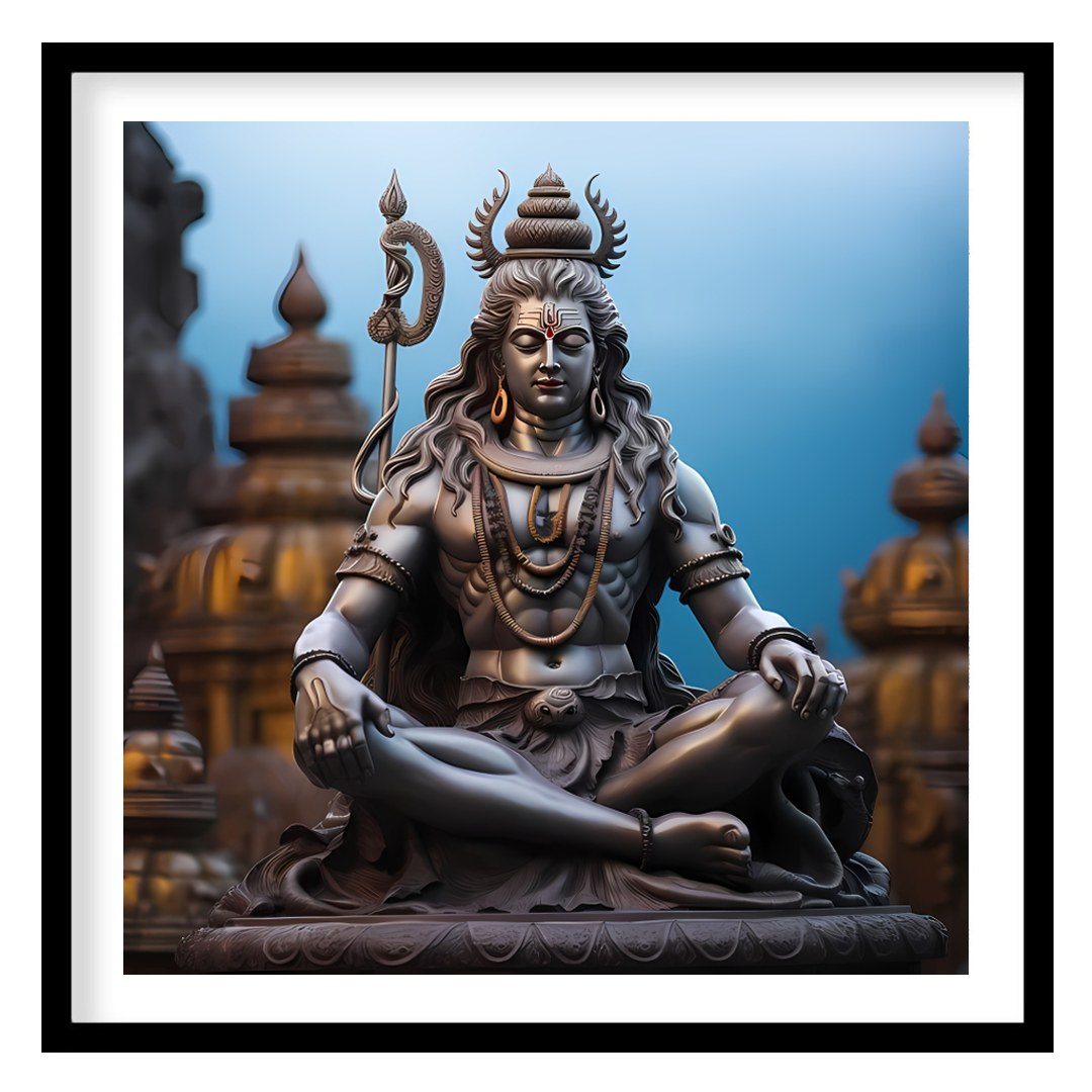 Immerse your space in the serene elegance of this mystical sculpture artwork. With intricate for space