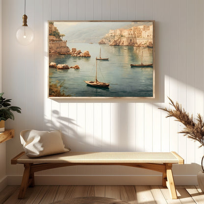 Immerse yourself in the serene beauty of this picturesque Mediterranean harbor. With its tranquil for Hallway