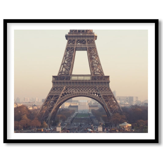 Capture the serene beauty of Paris at dawn with this breathtaking artwork. Featuring the iconic for place
