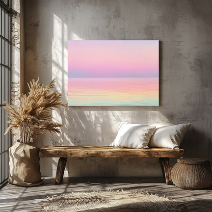 Immerse yourself in the serene beauty of this pastel seascape, where gentle hues blend seamlessly for Veranda