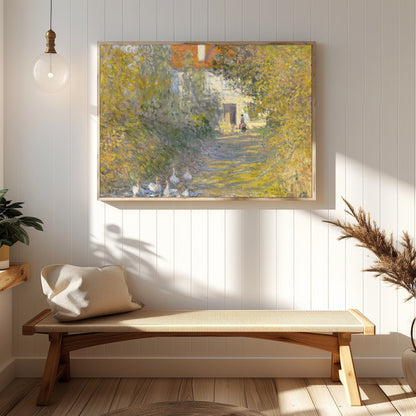 Immerse yourself in the serene beauty of this Impressionist masterpiece. The gentle play of light for Hallway