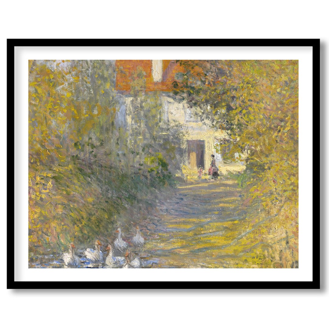 Immerse yourself in the serene beauty of this Impressionist masterpiece. The gentle play of light for house