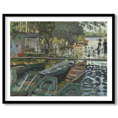 Immerse yourself in the serene beauty of this impressionist lakeside scene. With its vibrant for kitchen