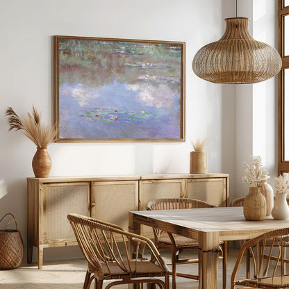 Immerse yourself in the serene beauty of nature with this stunning artwork depicting a tranquil for Dining