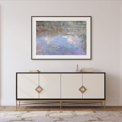 Immerse yourself in the serene beauty of nature with this stunning artwork depicting a tranquil for Foyer