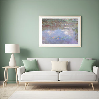 Immerse yourself in the serene beauty of nature with this stunning artwork depicting a tranquil for Hall