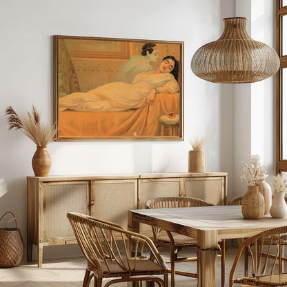 Experience the serene beauty of 'Tranquil Reverie', a captivating piece that captures a moment of for Dining