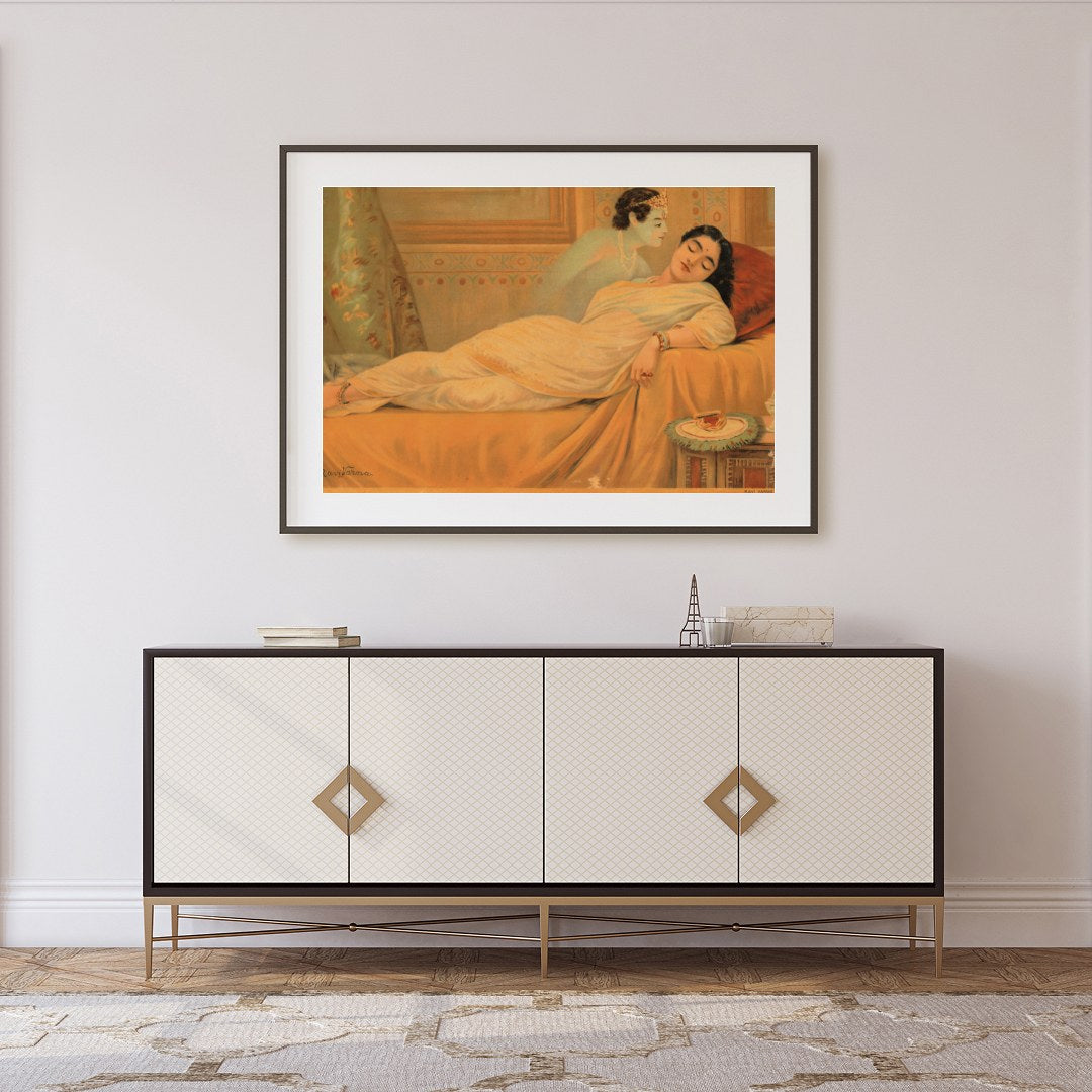 Experience the serene beauty of 'Tranquil Reverie', a captivating piece that captures a moment of for Foyer
