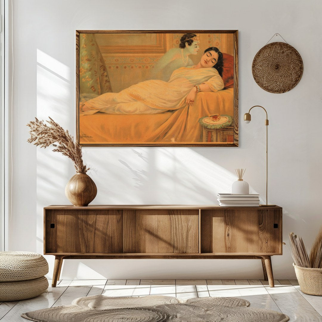 Experience the serene beauty of 'Tranquil Reverie', a captivating piece that captures a moment of for Sitting Area