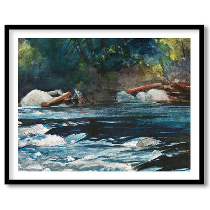Immerse yourself in the serene beauty of nature with this stunning abstract depiction of a river for bedroom
